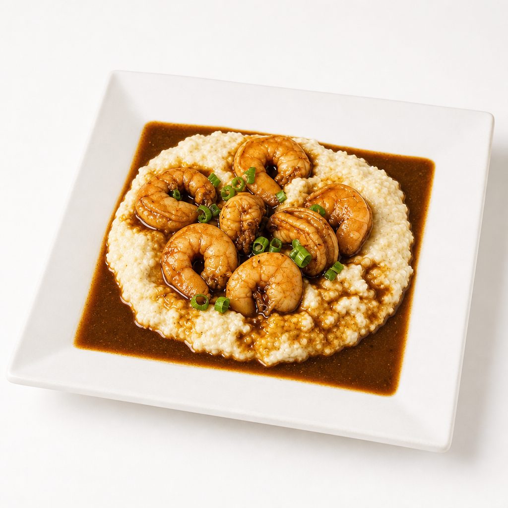 New Orleans Bbq Shrimp & Grits.